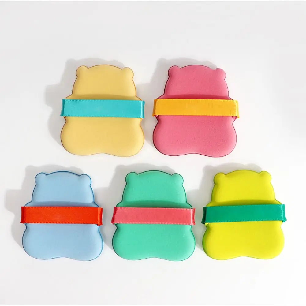 

3Pcs Cute Bear Air Cushion Powder Makeup Sponge Powder Dry And Wet Super Soft Cosmetics Air Cushion Beauty Tool