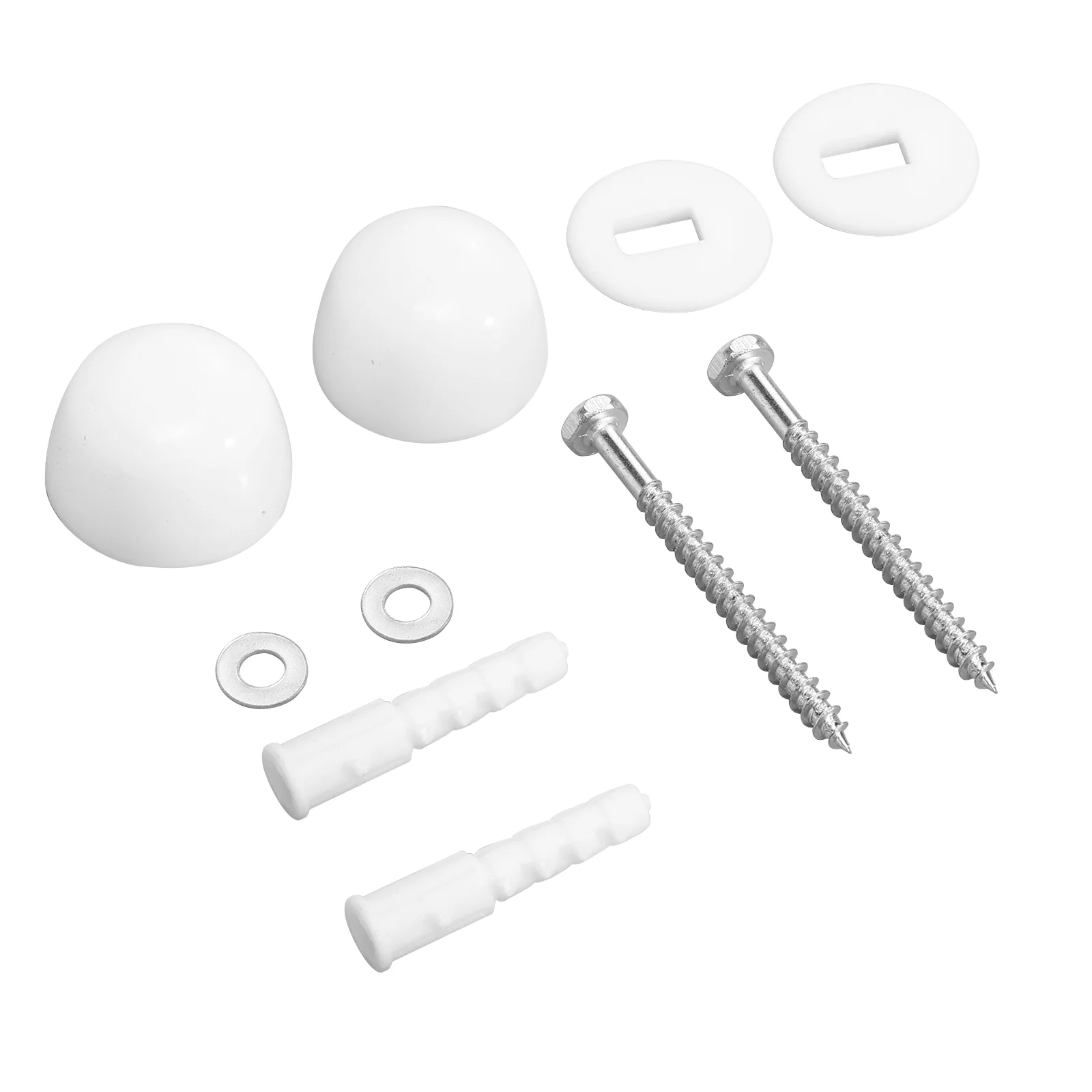 

2 Sets Toilet Floor Fixing Screws Decorative Hat Cover Toilet Fixing Accessories