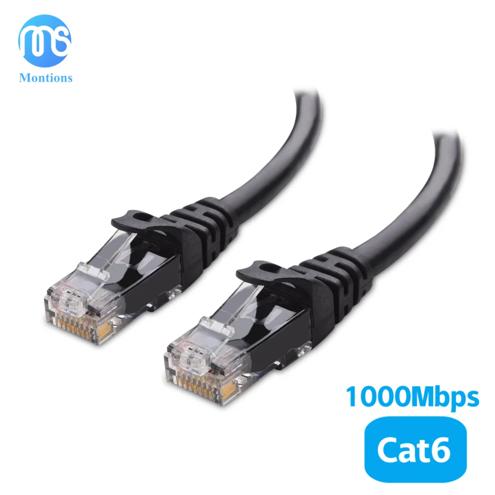 Montions Ethernet Network LAN Cat6a Cable 1000Mbps Internet Cable RJ45 Network LAN Cord for PC PS5 PS4 PS3 Xbox