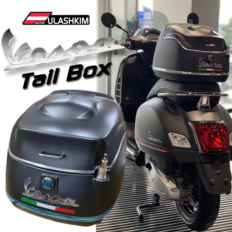 

Vespa 125 Tail Box Universal Scooter Motorcycle Electric Rear Trunk Modified Tail Box Vespa Gts Super 125 Vmaxie VespaTail Box