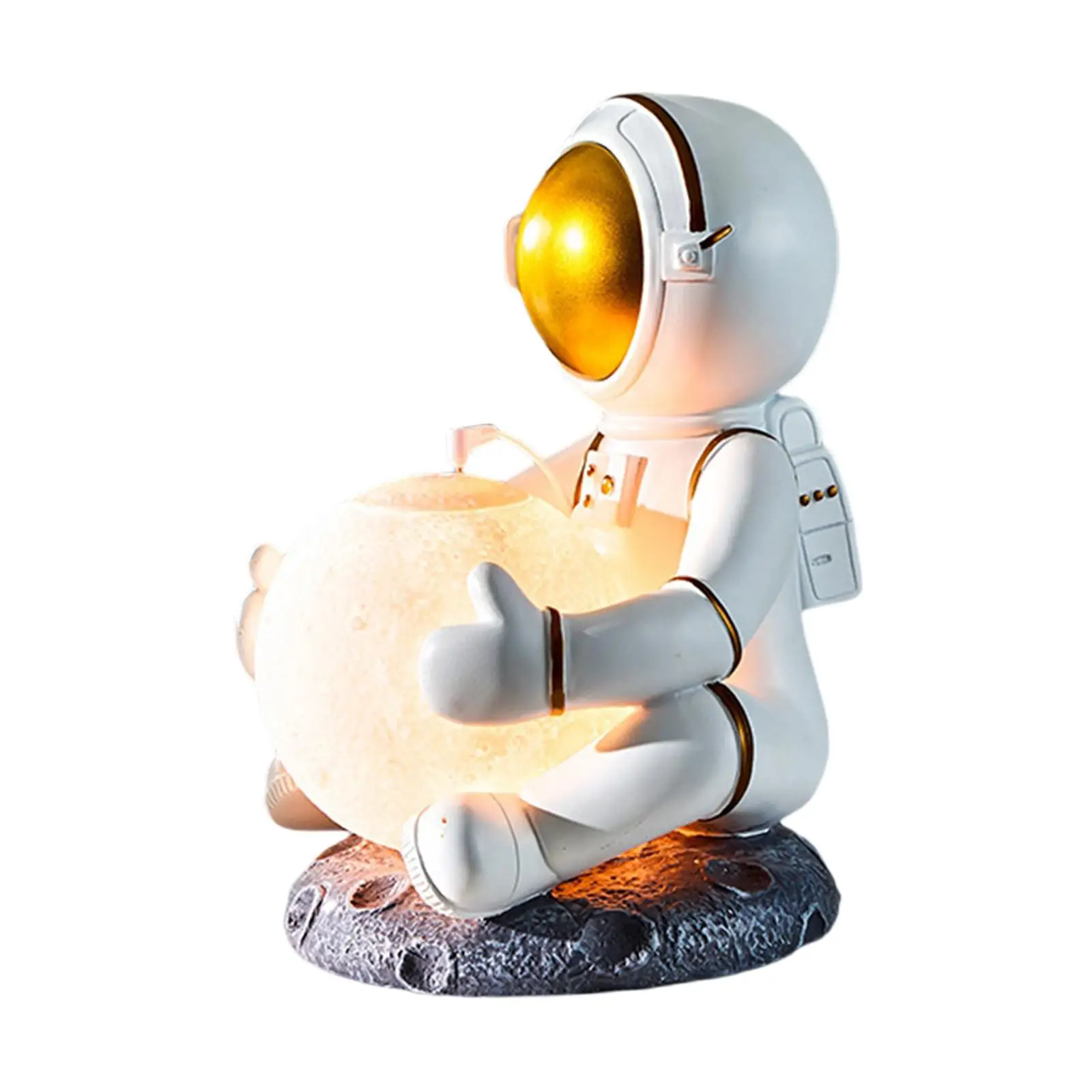 

Mini Portable Humidifier Spaceman Statue with LED Light Quiet Operation USB