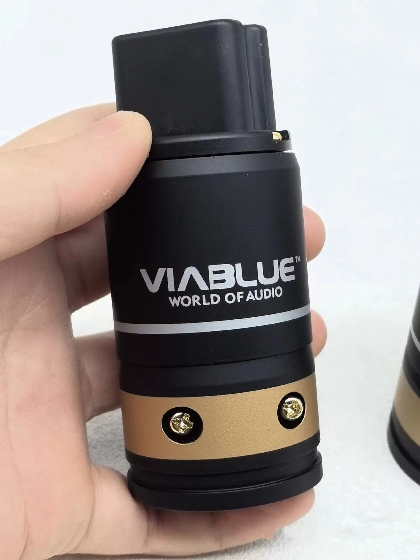Фото Немецкий вилка Viablue T6s из чистой меди с позолоченным штекером питания США, задняя вилка, усилитель звука для самостоятельной сборки, 20 А, задняя вилка, шнур питания, штепсельная вилка №4
