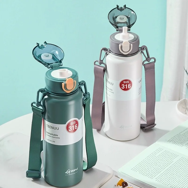 Термос из нержавеющей стали 1000 мл с крышкой