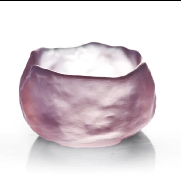 Стеклянная чайная чашка в японском стиле дешевая с двойным дном ручная работа