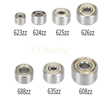 623 624 625 626 627 628 zz deep groove ball bearing double metal seal bearings pre lubricated and stable performance miniature