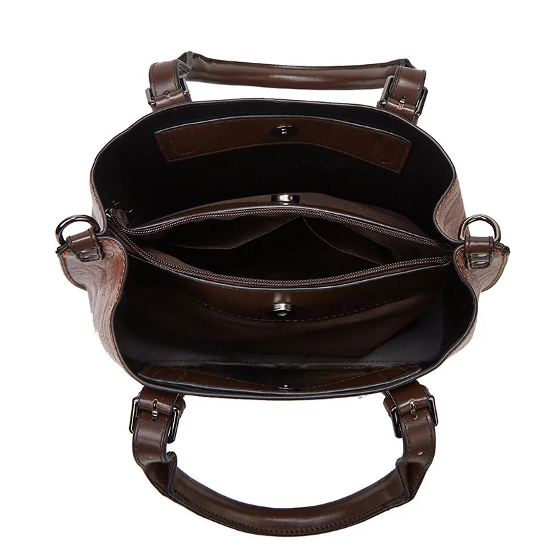 2023 New Fashion Women's Bag High Quality Leather Handbag High Texture Large Capacity Single Shoulder Messenger Bag For Women