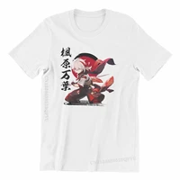 genshin impact game tshirts for men kaedehara kazuha valentines day pure cotton men t shirts gift clothes clothing tee