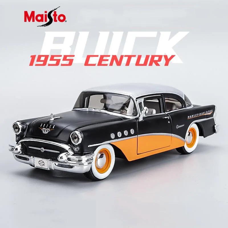 

Maisto 1:26 1955 Buick Century Alloy Car Model Simulation Diecast Metal Vintage Vehicles Car Model Collection Children Toy Gifts