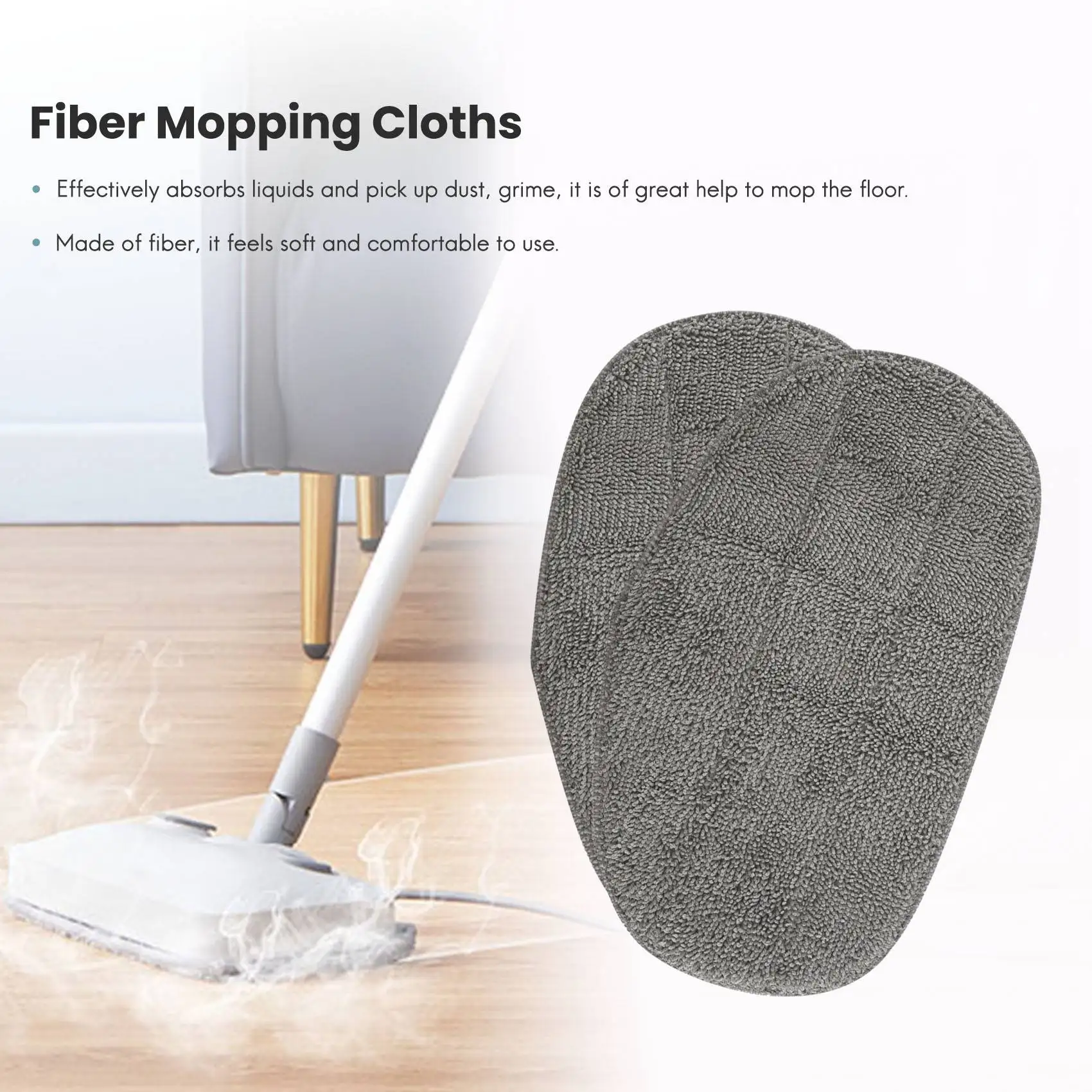 

4 шт., салфетка для швабры с эффектом пара