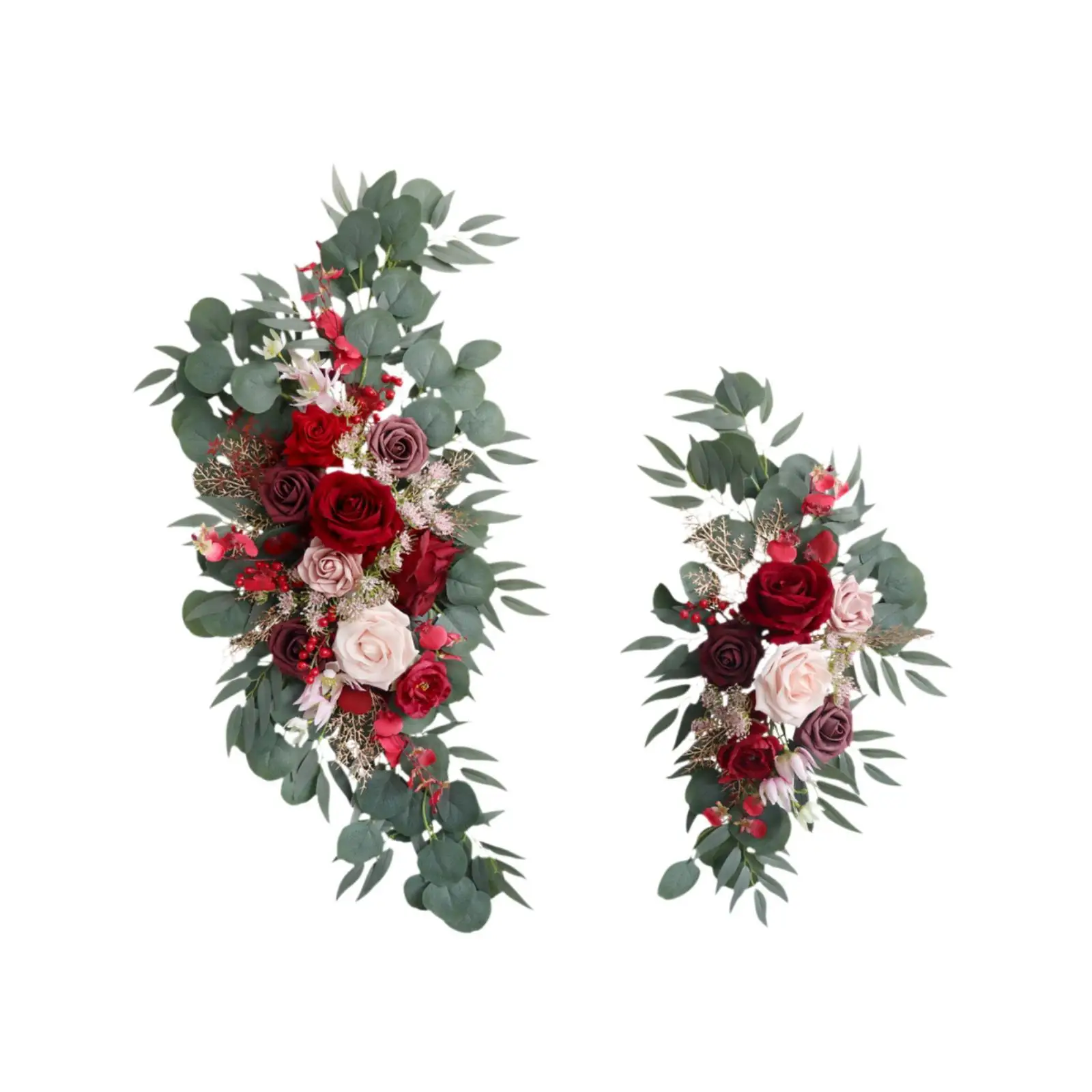 2x искусственная Цветочная композиция ручной работы зелень искусственный