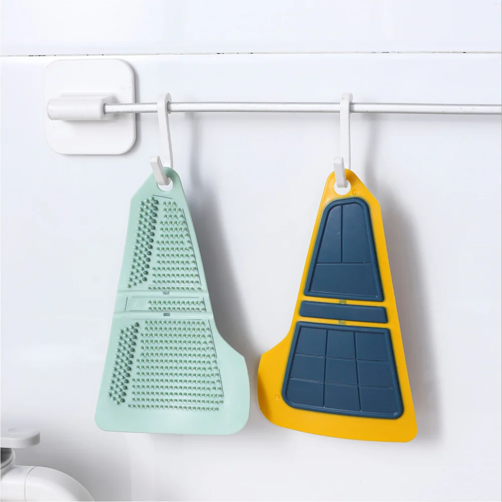 

Creative Multifunctional Cleaning Brush Kitchen Fruit Vegetable Cleaning Brush Flexible Wiper Plate Gap Wiper Household Cleaner
