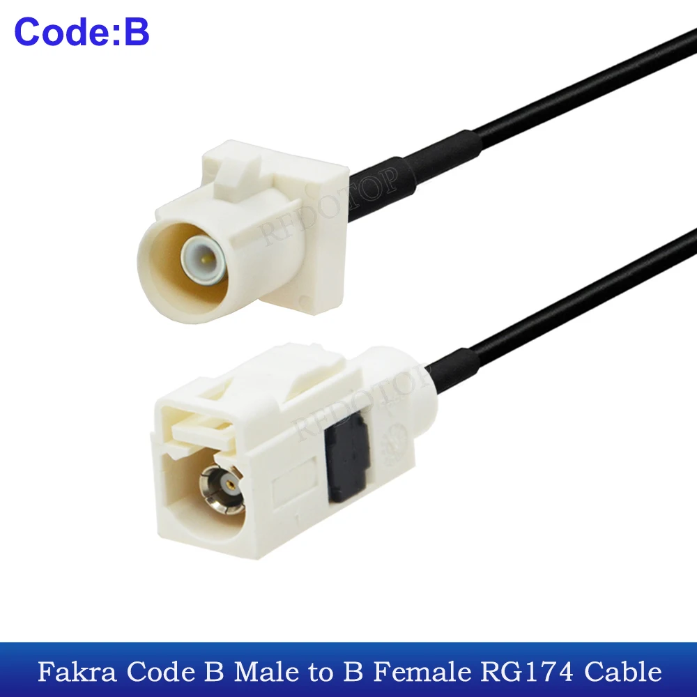 

RFDOTOP RG174 кабель Fakra А/В/С/Д/Е/Ф/Г/Х/И/К/Z удлинитель 15см