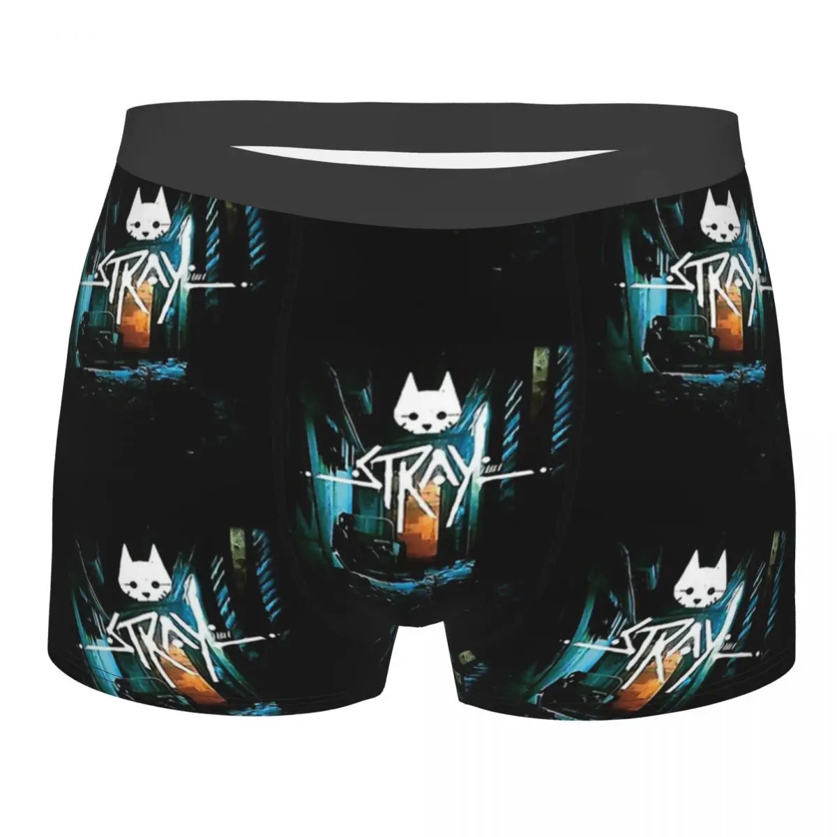 

Плакат с кошкой в стиле бродящей игры, дышащее нижнее белье в стиле ретро, высококачественные шорты с принтом, подарки на день рождения