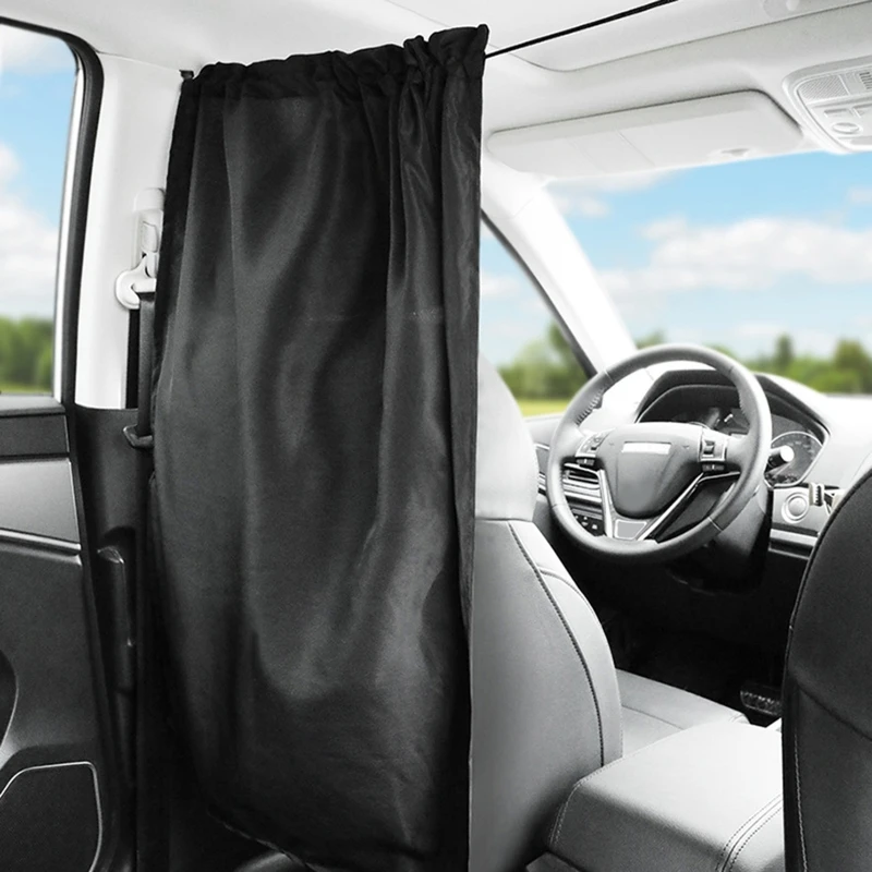 

Car Vehicle Air-conditioning Front Rear Partition Curtain Surround Protector Cover Removable Divider Sun Shade Universal