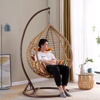 outdoor hanging chair swing outdoor balcony basket rattan chair indoor single lazy household hammock birds nest bassinet chair