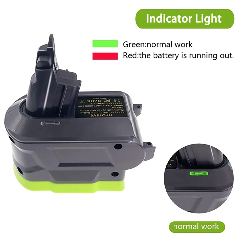 Адаптер RYO18V6 для Ryobi 18 В переходник аккумулятора Dyson V6 адаптер ручного пылесоса P107