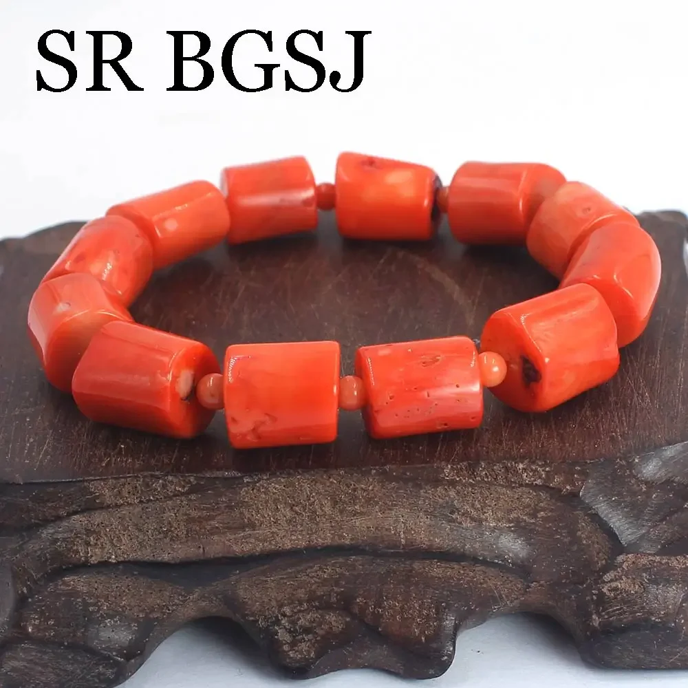 10-14 мм 4 рождественский подарок Оранжевая женская свадебная бижутерия эластичная