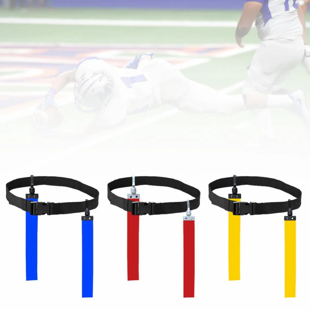 

American Football Match Training Belt Adjustable Rugby Flag Tag Waist Strap Team Soccer Training Equipment Football Accessories