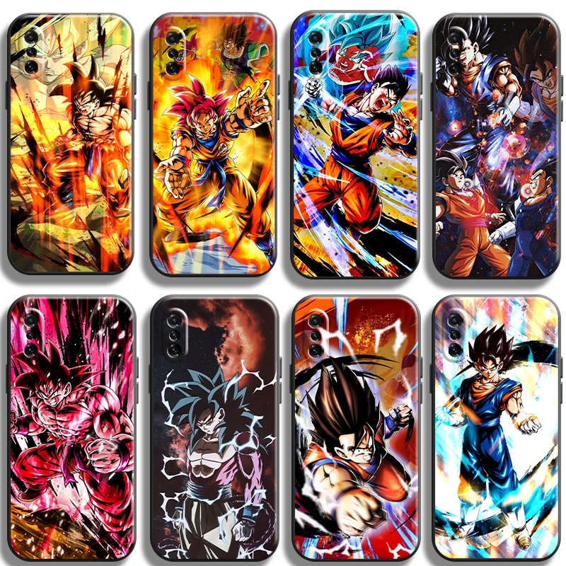 

Japan Anime Dragon Ball Phone Case For Xiaomi Note 10 Pro Lite 10S 10 Pro Lite Liquid Silicon TPU Luxury Ultra Carcasa Unisex
