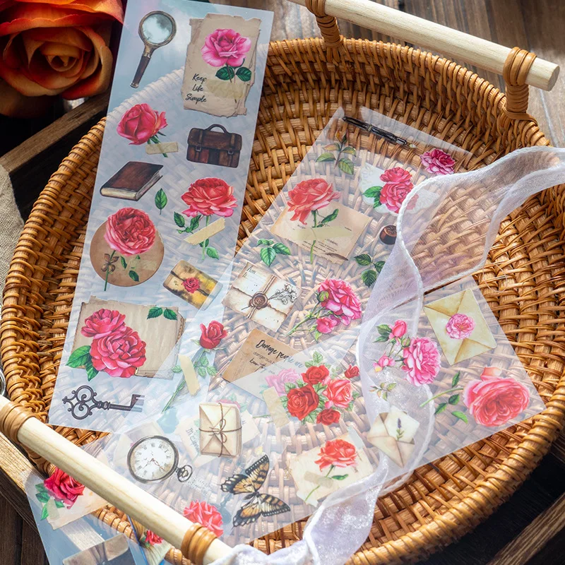 6pcs/lot Kawaii Stationery Stickers blooming season Diary Planner Stickers Scrapbooking DIY Craft Sticker