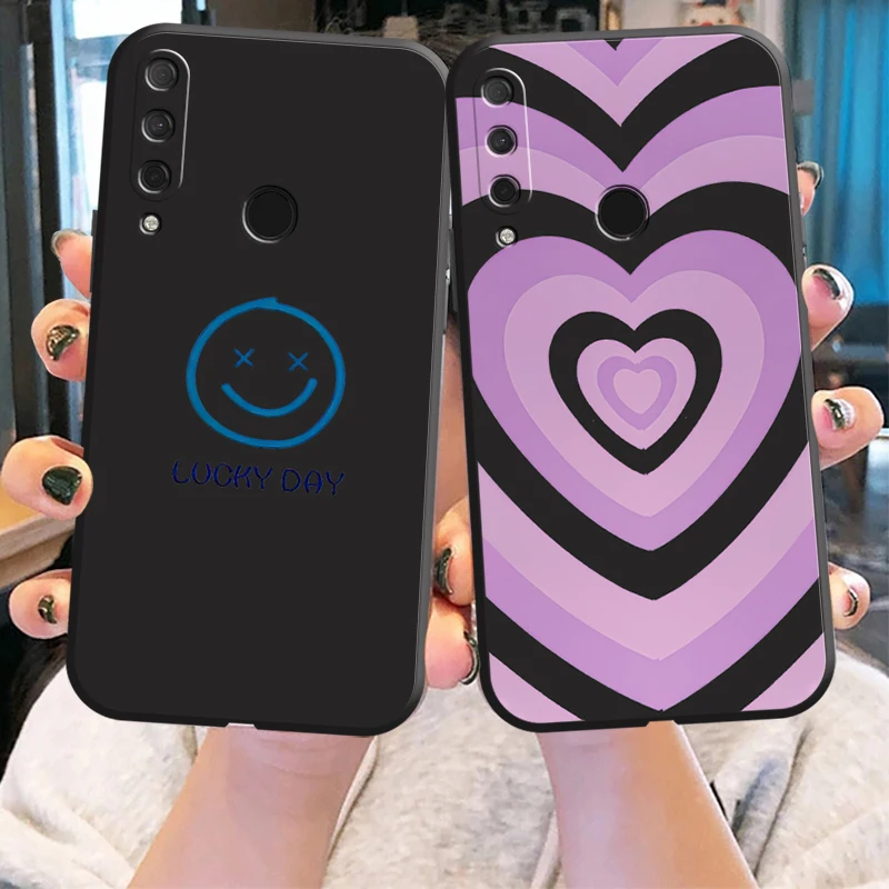 

Rainbow Phone Case For HUAWEI P20 P30 P40 Lite Pro Plus P20 Lite 2019 P Smart 2020 2019 Z 5G Liquid Silicon Protective Funda