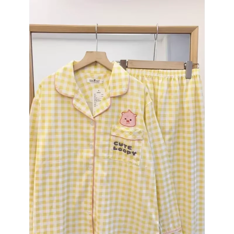 Рубиновая пижама с рисунком зимние брюки длинными рукавами комплект из двух