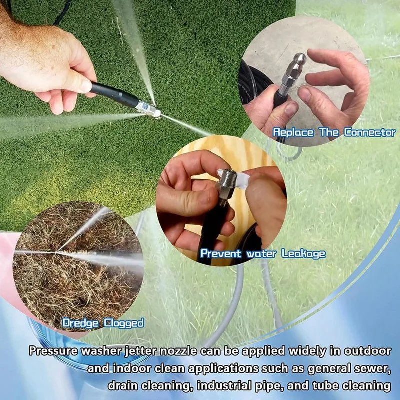 Набор насадок для канализации комплект из 6 штук нержавеющей стали мойки