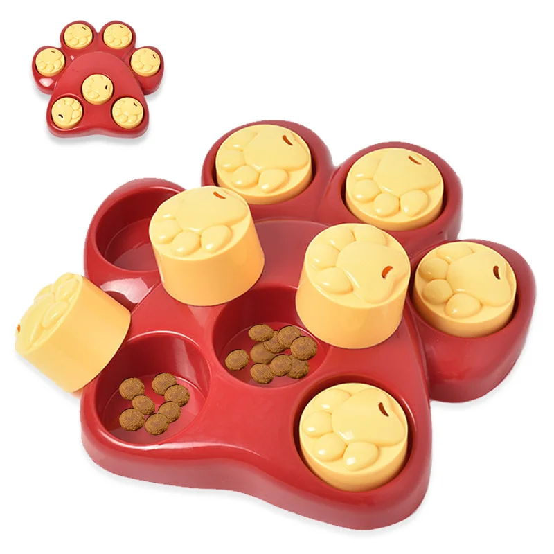 

Dog Educational Toy Leaking Bowl Puppy Interactive Improve Iq Feeding and Playing Two-in-one Non-slip Bowl Pet Training Toy