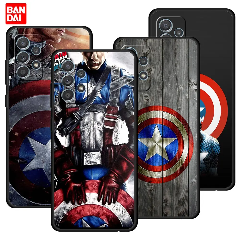 

America Captain Avengers Marvel Iii Case for Samsung Galaxy A12 A52 S20 FE A51 A50 A71 S21 Plus A21s Ultra 5G Cover Silicone