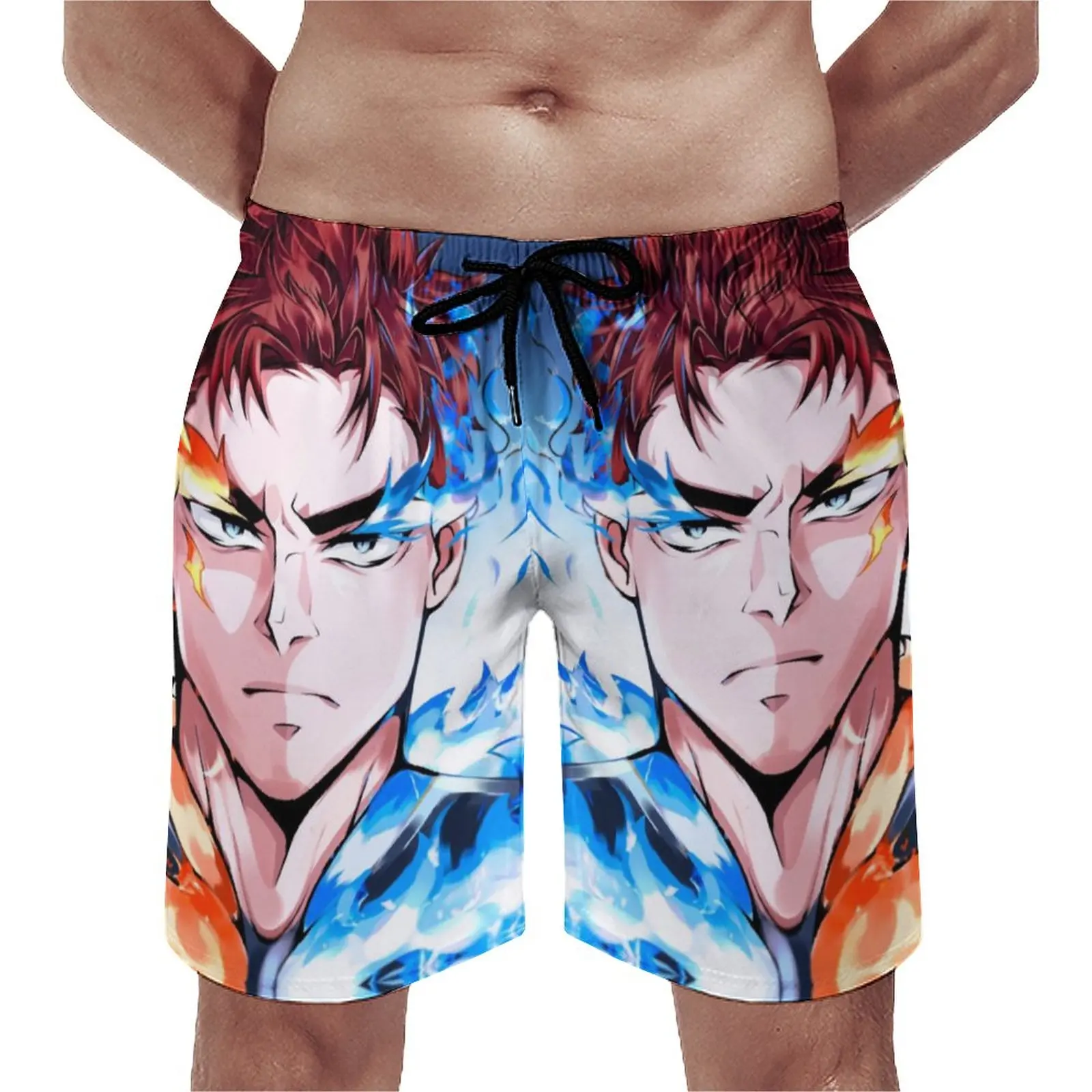 

Спортивные шорты Young Enji Todoroki, пляжные шорты My Hero моя геройская академия, популярные мужские Классические плавки с принтом, большие размеры 3XL