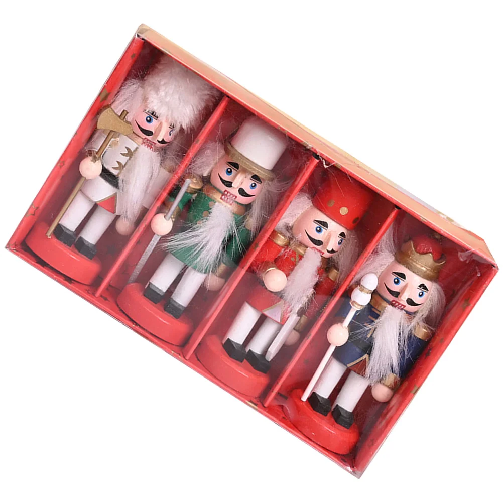 

4pcs Christmas Hanging Ornaments Xmas Tree Hanging Nutcracker Ornaments