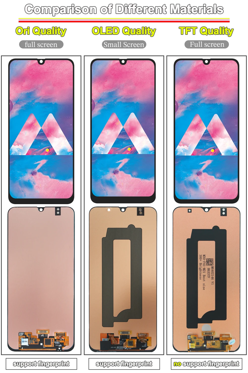 Фото ЖК-дисплей Super AMOLED для Samsung Galaxy M30, сенсорный экран в сборе, замена ЖК-дисплея для телефона Samsung M30 M305 с рамкой №3