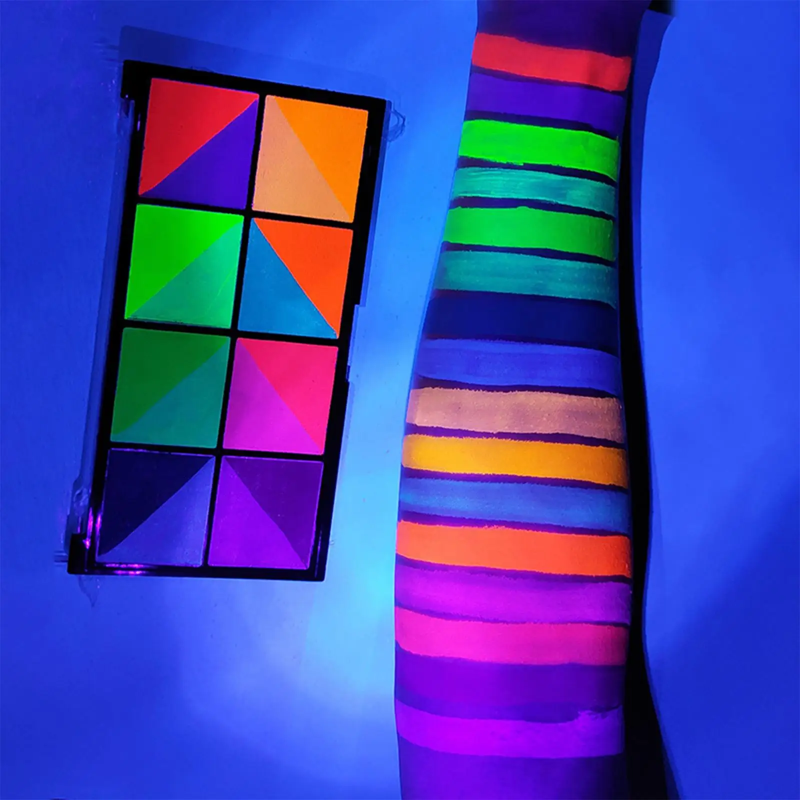 

Профессиональная Палетка краски для лица, 16 цветов, для вечерние, косплея, макияжа