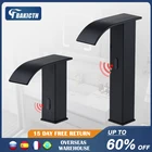 Черный смеситель для ванной комнаты Bakicth, автоматический сенсорный кран для воды на раковину в ванную комнату