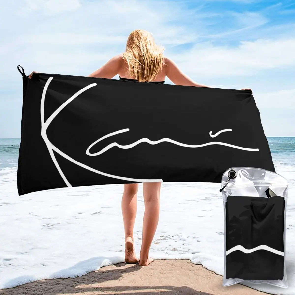 

Hot New Karl Kani Iconic Signature Mens Clothing 3D New Design Beach Bath Towel