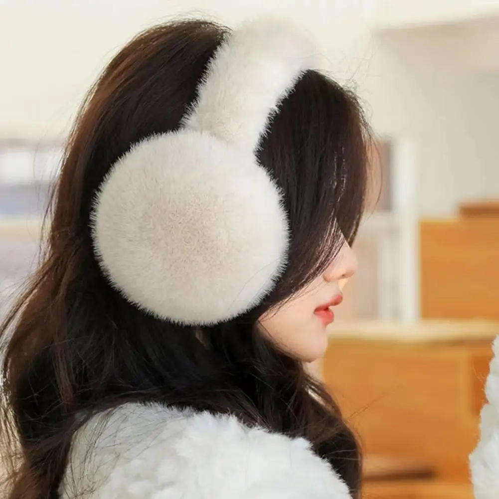 

Chic Ear Warmer Cozy Touch Non-slip Soft Autumn Winter Fluffy Headband Earmuffs Unisex Earmuffs Windproof