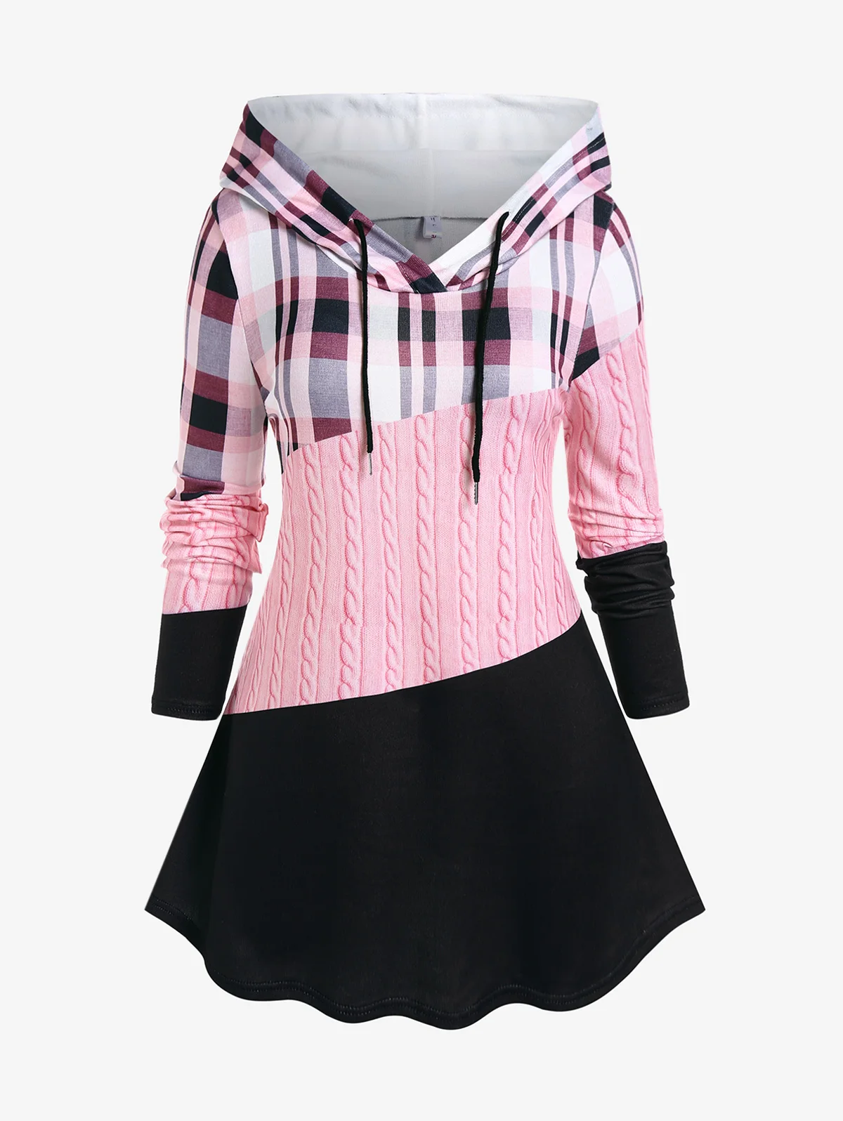 

Женский свитшот с капюшоном и длинным рукавом, размеры до 4XL