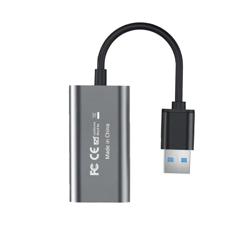 

Карта видеозахвата высокой четкости HDMI на USB 4K, выход для записи видео в реальном времени для конференц-связи 1080P 60 Гц
