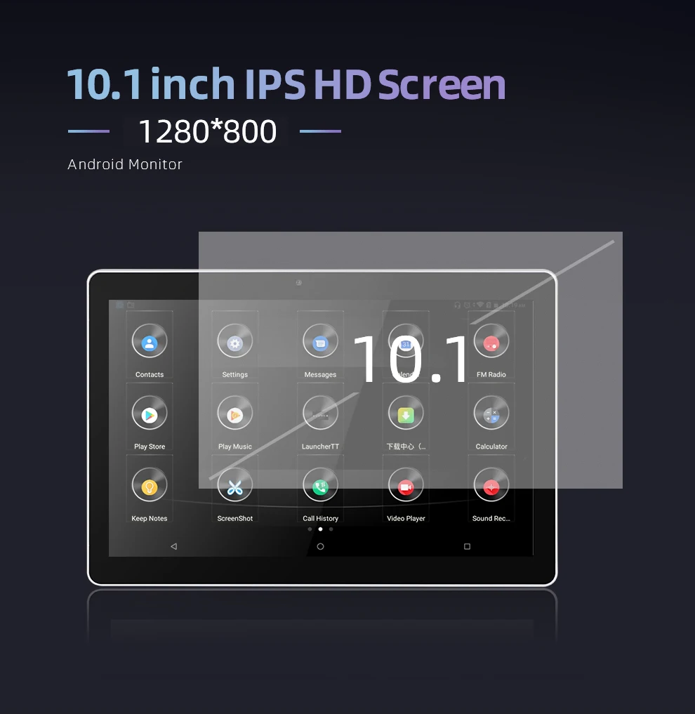 

10.1 inch Android Car Headrest Monitor RAM 2GB 1080P video IPS Touch Screen 4G WIFI/Bluetooth/USB/SD/FM MP5 Video Player with DC