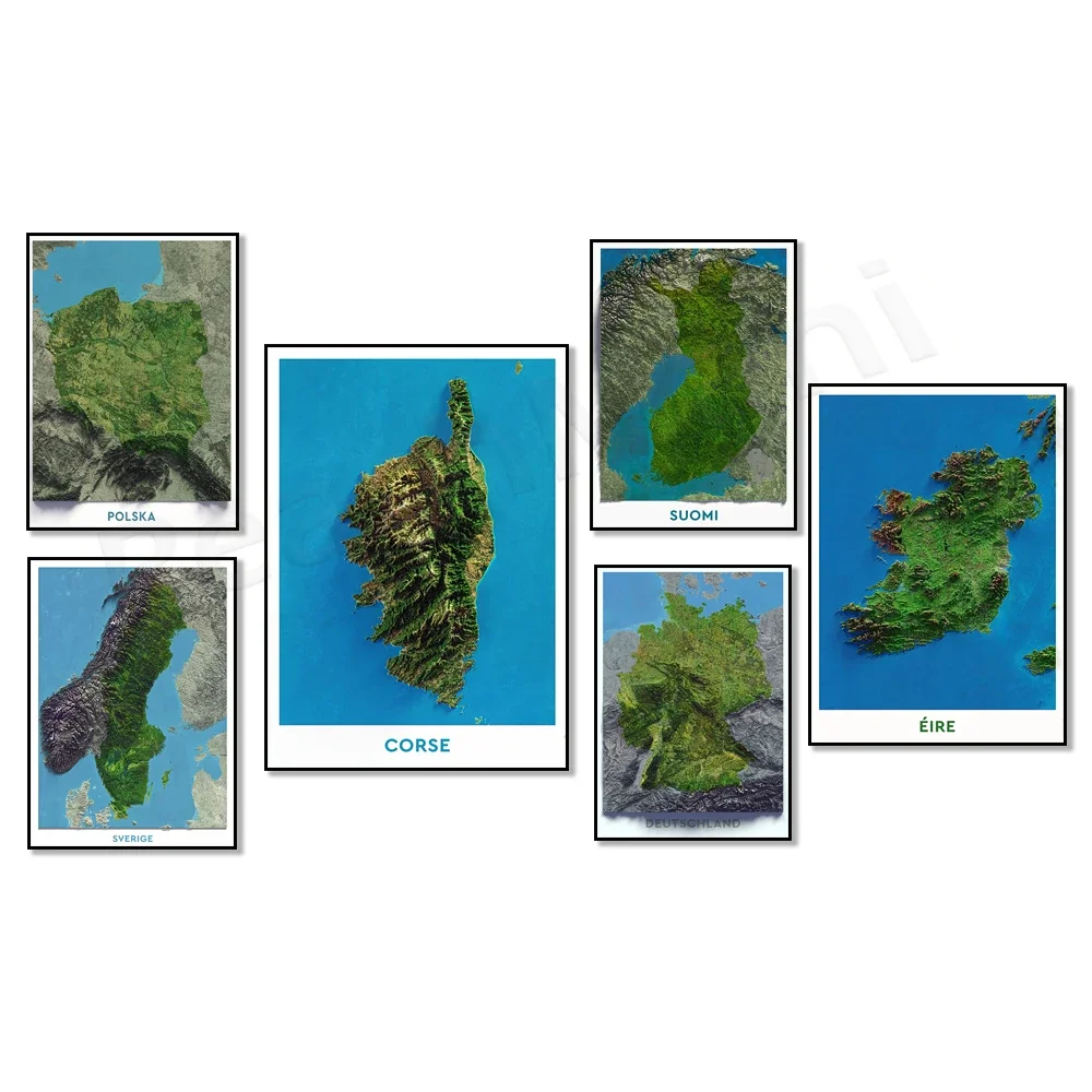 Финляндия Италия Швеция Германия Корсика Польша Дания Ирландия Воздушное