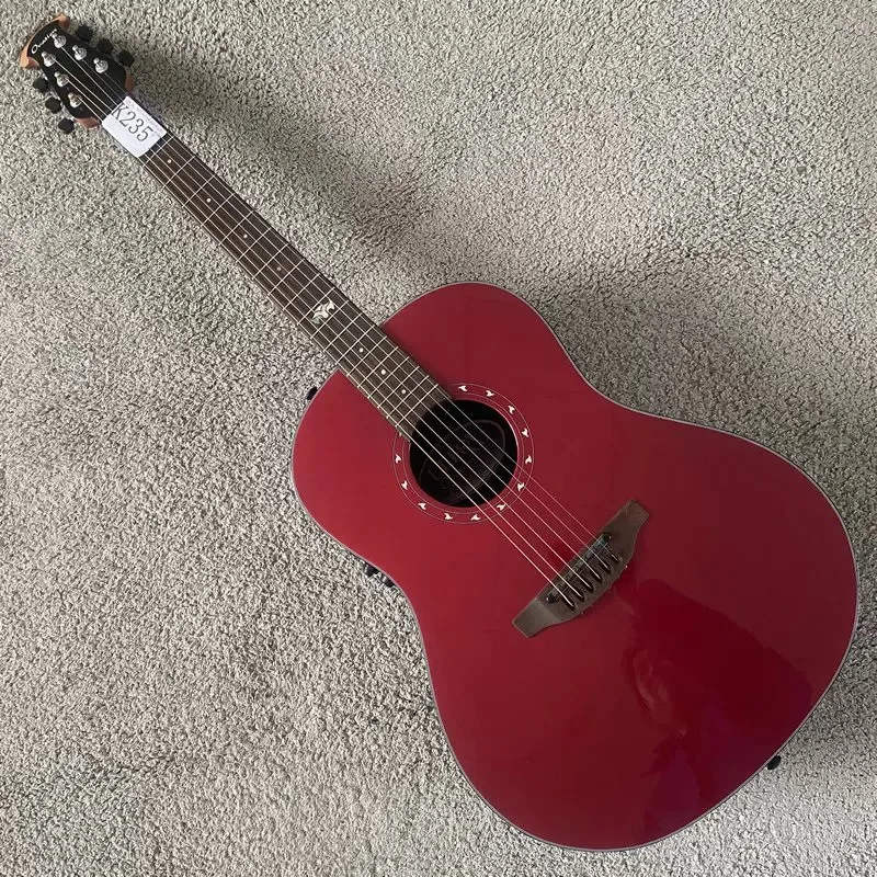 Фото Электроакустическая гитара Ovation Ultra 1516 41' с цельной верхней декой и активным звукоснимателем, 6 цветов на выбор, в наличии, сделано в Китае №3