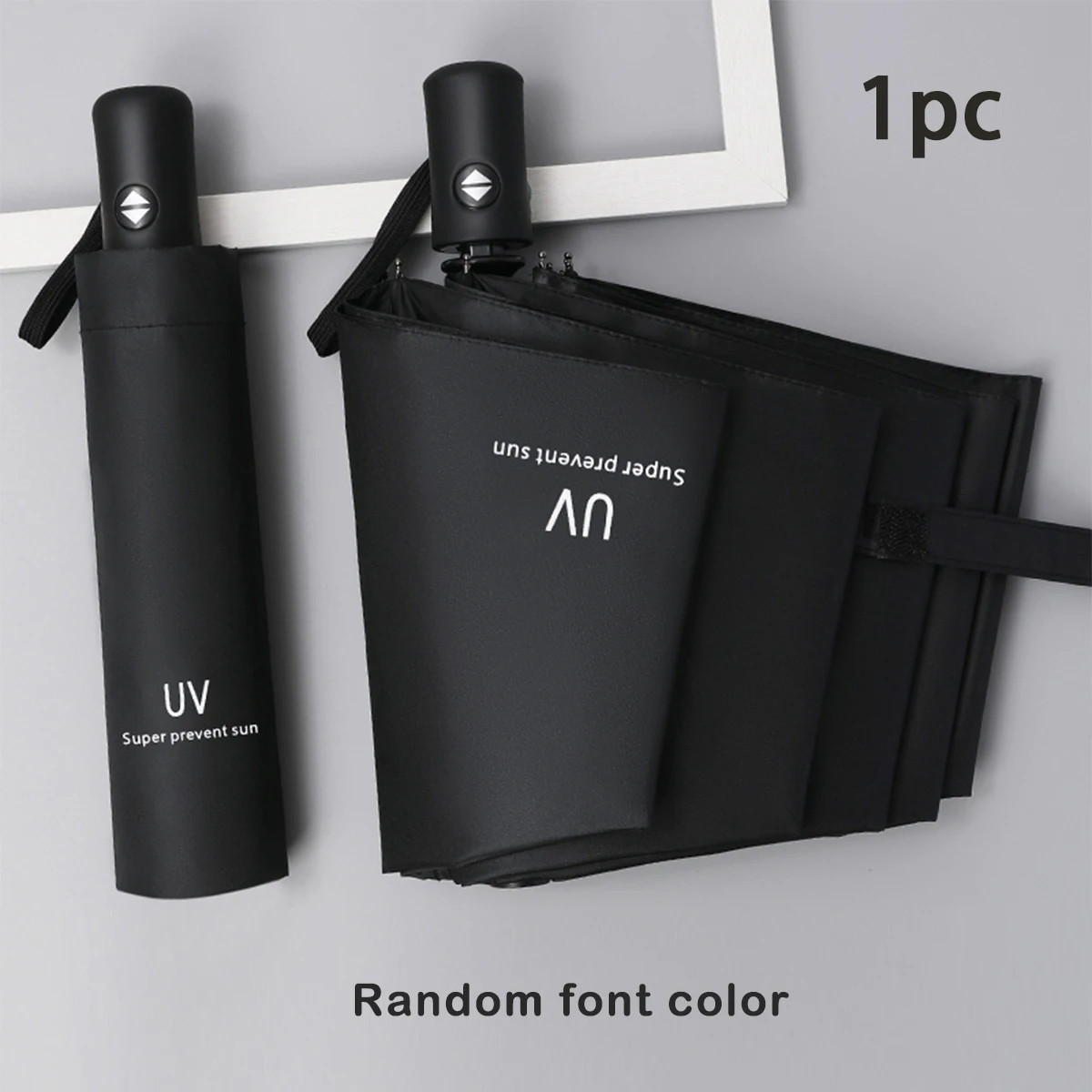 

Полуавтоматический зонт 8 спиц темно-синий черный