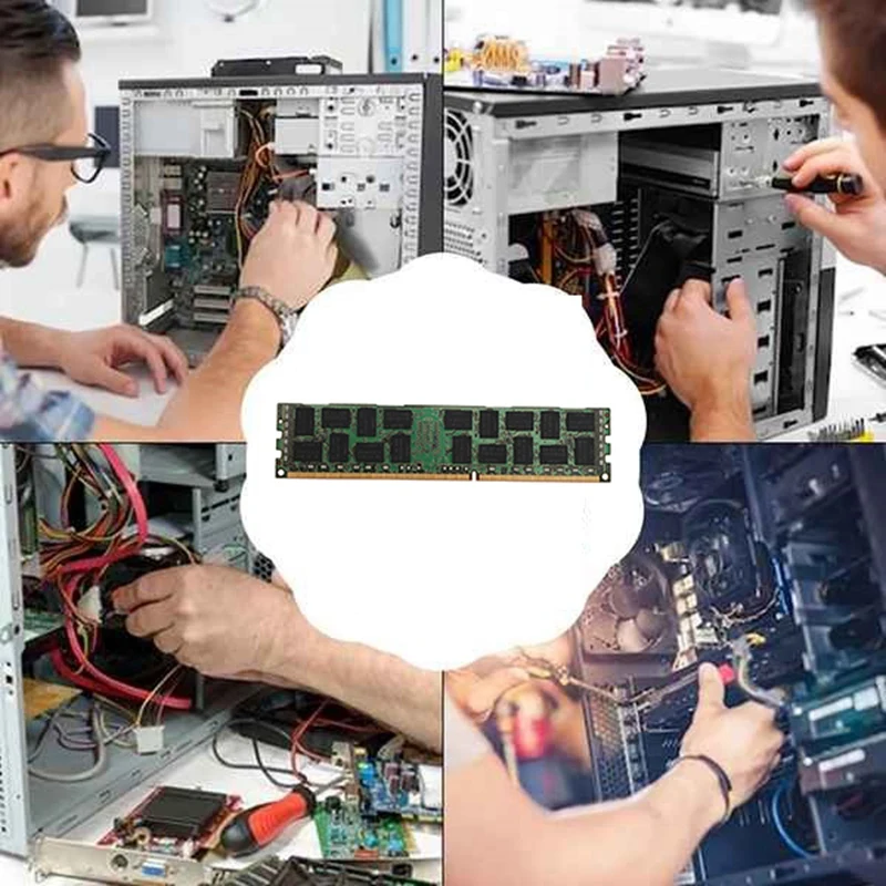 

8GB DDR3 1333MHZ Ecc Ram Memory+Cooling Vest PC3L-10600R 1.35V 2RX4 REG Ecc RAM For Server Workstation