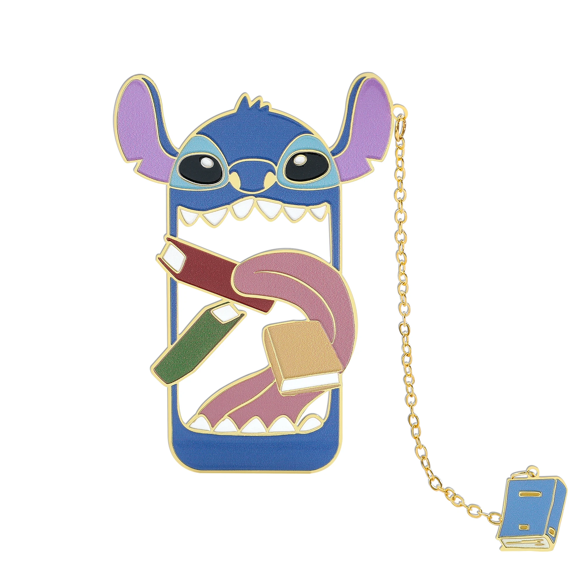 Забавные креативные книги Ститч едящие латунные аксессуары для чтения