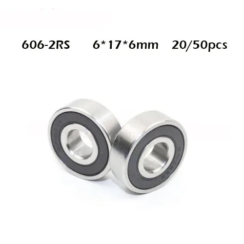 

Миниатюрные шарикоподшипники WHUZF, 20/50/100 шт., 606RS, 606 2RS, 606RZ, 606-2RZ, 606-2RS, 6X17X6 мм, высокоскоростные Миниатюрные микро шарикоподшипники