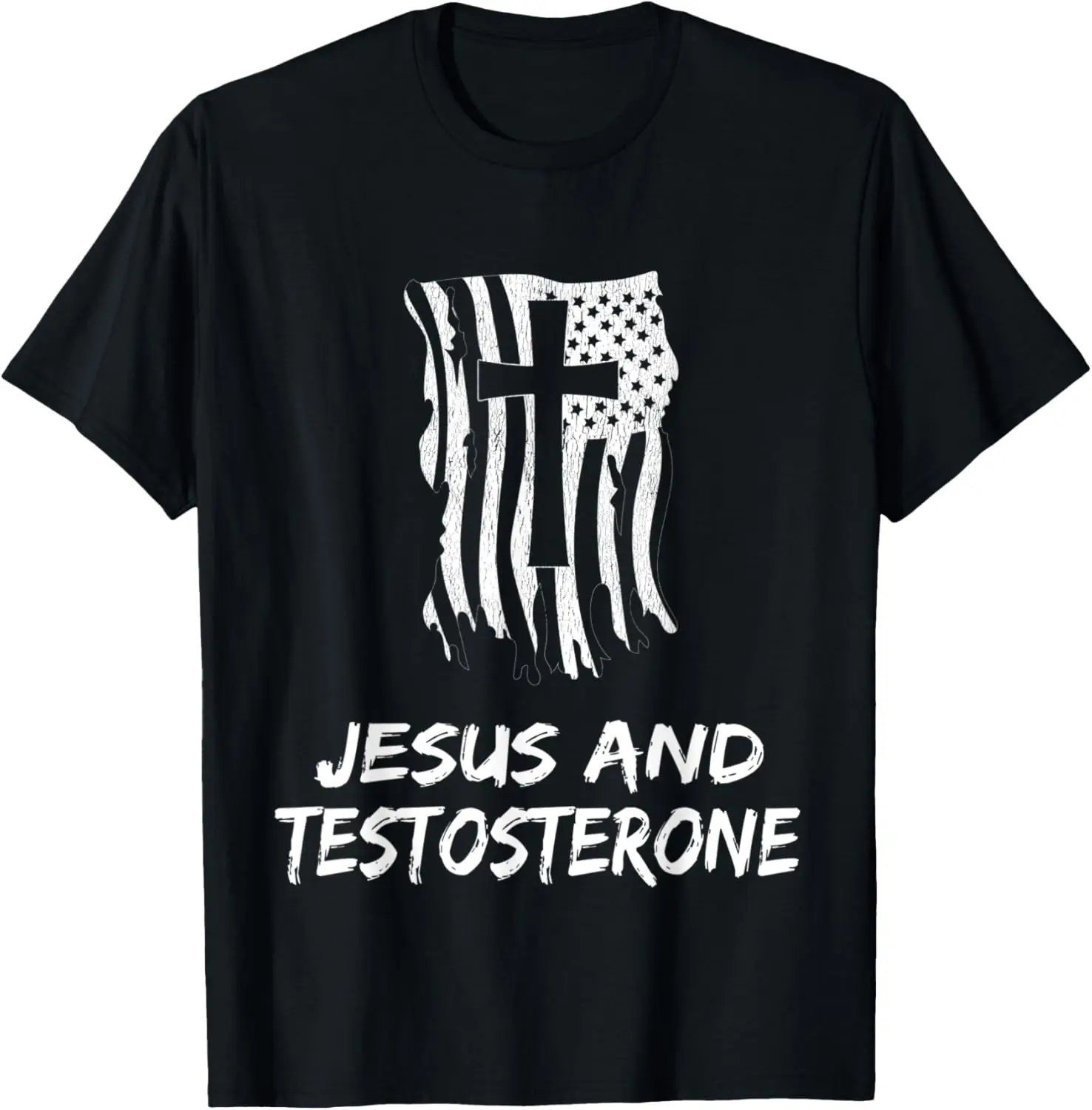 Иисус и Тестостестоне. Футболка Christian Testosterone Therapist