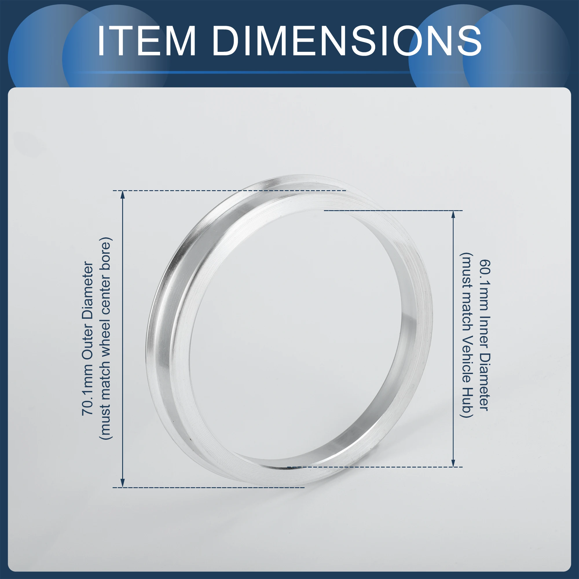 

UXCELL 4 шт. наружный диаметр 70,1/72,6/72,1/73,1 мм для внутреннего диаметра 57,1/60,1/64,1/54,1/66,6/62,5 мм, центральные кольца ступицы, ступицы из алюминиевого сплава