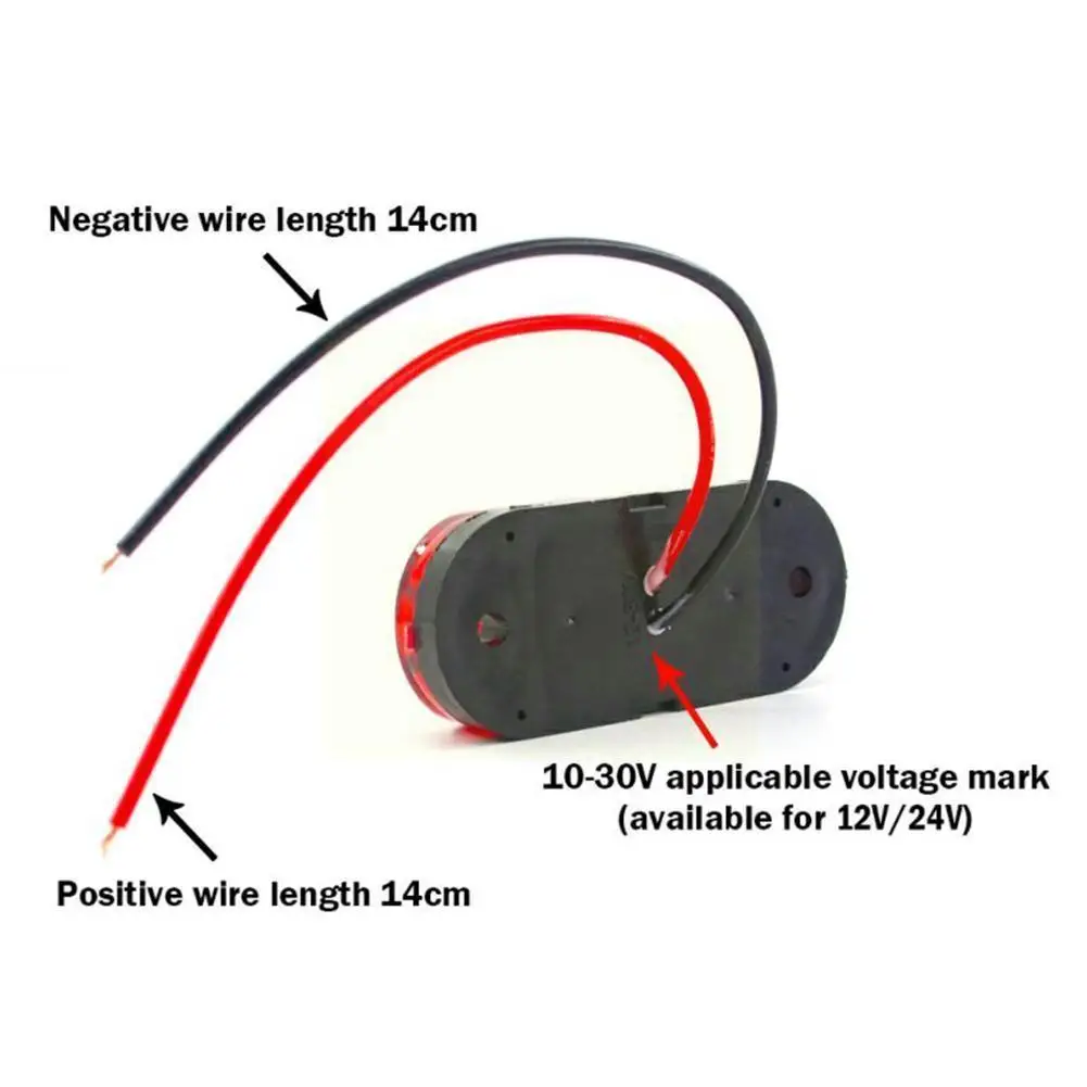 

6/10PCS Side Marker Lights Universal LED Oval Clearance Tail Marker Trailer Car Truck Lamp Caravan Side Accessories U6T9