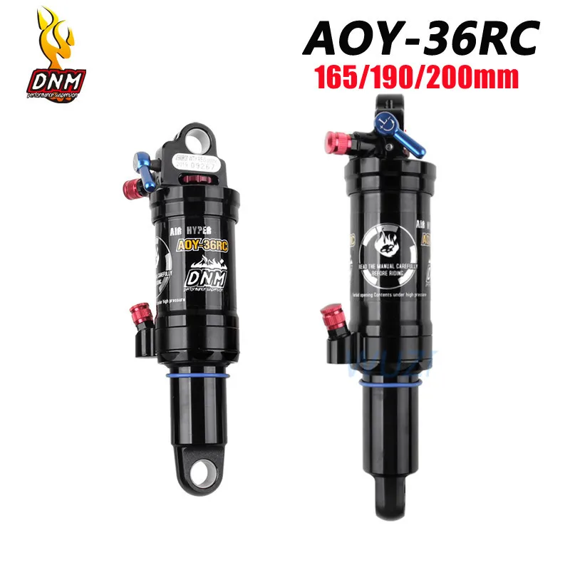 

DNM AOY-36RC Mountain Bike Shock Absorber 165/190/200mm Adjustable Rebound/Lock Out/Adjust Pressure XC/Downhill Bike Air Shock