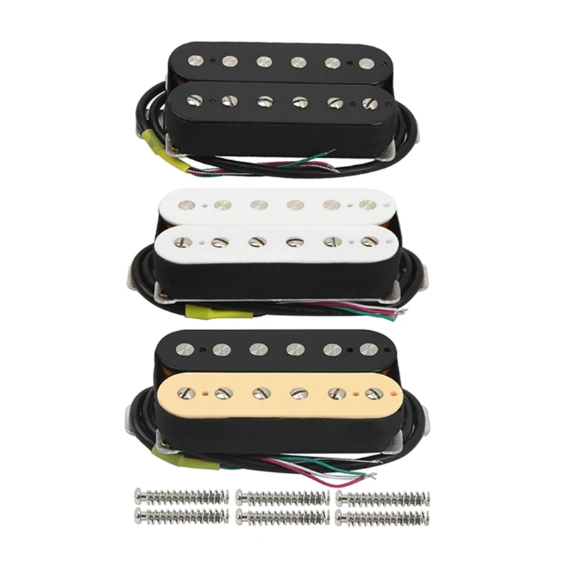 

Электрическая гитара с двумя рельсами, мостовой Пикап для электрогитары, детали, магнитный мостовой пикап, четыре страны с 4 проводами